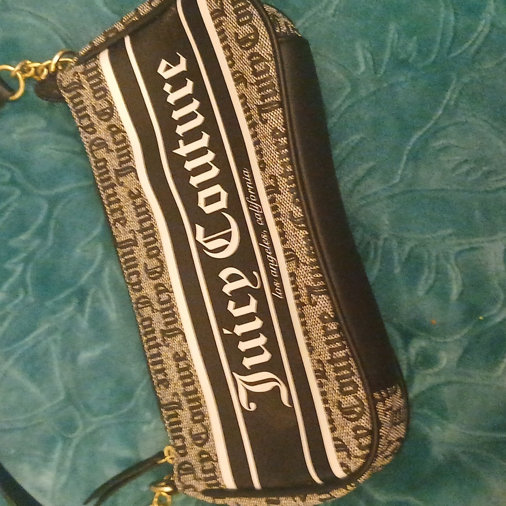 Juicy Couture Black And White Signature Hand Bag - Picture 2 of 15